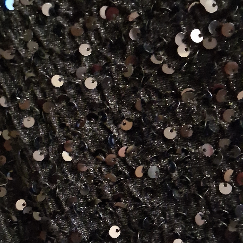 Glamorous Black Sequin Backless Evening Dress 0439 - image 6